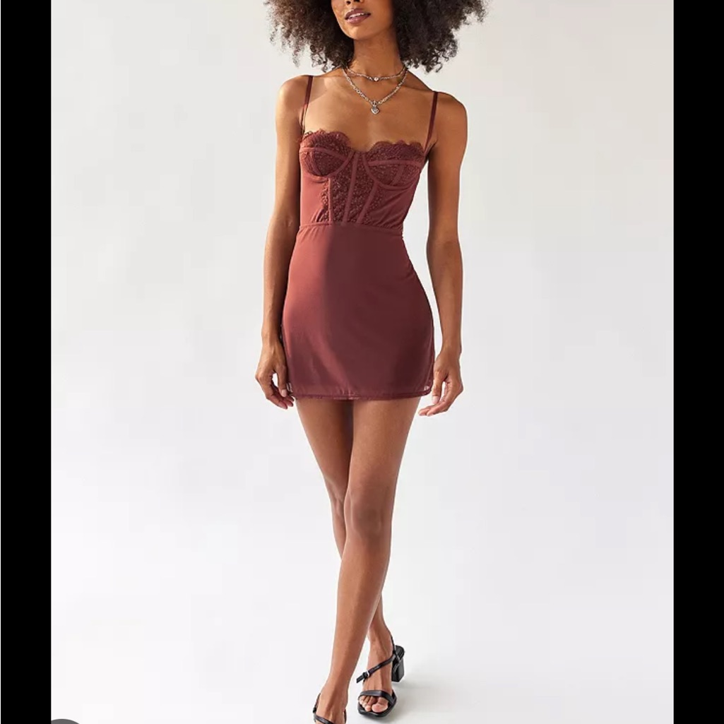 Urban Outfitters Modern Love Bustier Mini Dress- Size M